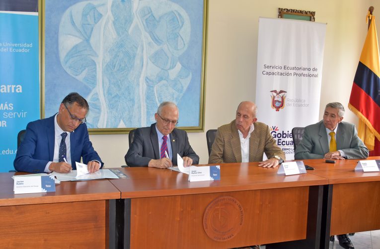 La PUCE Ibarra firmó un convenio con el Servicio Ecuatoriano de Capacitación Profesional SECAP